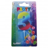 Parti gyertya szám három Szivárvány