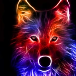 Gyémántszemes kirakó Farkas szellem 30 × 40 cm