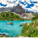 Castorland puzzle Sorapis-tó, Alpok, Olaszország – 2000 darab