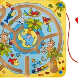 Goki mágneses fa labirint Sziget gyermekeknek