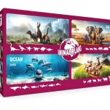 Mega készlet 60 db Faunica Animal Planet Dino/Szafari/Ocean/Farma
