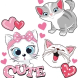 Cuki Macska Vasalható Matrica Ív