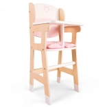 Fa etetőszék babáknak párnával
