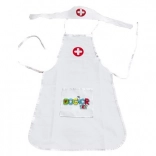 Woopie gyerek nővérke jelmez sapkával és köténykével