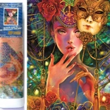 Norimpex gyémántfestéses karneváli maszk 30x40 cm