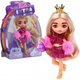 Barbie Extra Minis rózsaszín ruhában