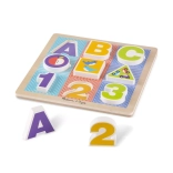 Fa puzzle ABC-123 kicsi gyerekeknek