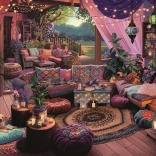 Ravensburger Puzzle Kényelmes Boho Menedék 1000 darab