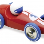 Vilac Versenyautó GM piros kék kerekekkel