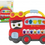 Interaktív tűzoltósági állathangok és dallamok zongora