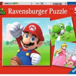RAVENSBURGER gyerek puzzle SUPER MARIO 3×49 darab