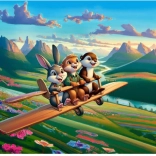 Bátor pilóták kirakó 100 darab