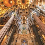 EDUCA puzzle Sagrada Família – belső tér, Barcelona (Spanyolország), 1000 darabos