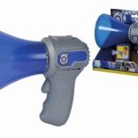 Rendőrségi gyerek megafon szirénával és hangváltóval, 16 cm