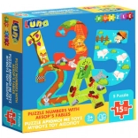Luna Puzzle számokkal és Ezópusz mesékkel gyermekek számára