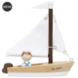 Fa vitorláshajó kapitánnyal a Le Toy Van-tól