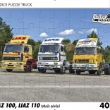 Puzzle RETRO-AUTA TRUCK LIAZ 100 és LIAZ 110 – nyergesvontatók, 40 darabos