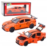 Fém modell JAGUAR világítással és hangokkal, narancssárga