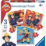 Ravensburger puzzle Tűzoltó Sam 3 az 1-ben (25, 36 és 49 darab)