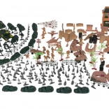 Nagy készlet katonafigurákkal és katonai járművekkel (400 db)