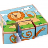 Puzzle kockák egzotikus állatokkal