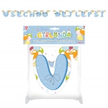 Papírgirland Boldog születésnapot kék