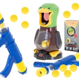 Éhes kacsa – lövöldözős játék pisztollyal és habgolyókkal