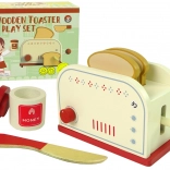 Fa kenyérpirító konyhai kiegészítőkkel gyerekeknek