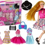 Emily baba cserélhető ruhákkal és kiegészítőkkel