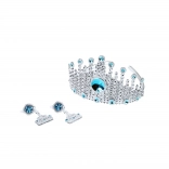 Téli királyság hercegnői korona és fülbevalók