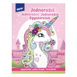 Összekötős kifestő Unikornisok 210 × 276 mm, 32 oldal