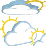 Gyerek mennyezeti LED lámpa Chmurka távirányítóval kék