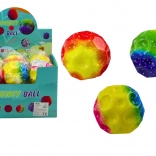 Világító gyurmagolyó mélyedésekkel, 9,5 cm, színes