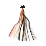 Szivárványos hajtincs halloween csattal