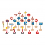 Small Foot közlekedési táblák, 25 darabos készlet