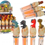 Szappanbuborék-fújó dinoszauruszokkal 18 cm – különböző színek