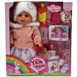 interaktív baba – kicsi Zosia születésnapot ünnepel 35 cm + tartozékok WOOPIE ROYAL