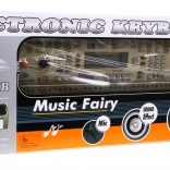 Gyerekeknek szánt billentyűk szórakoztató móddal és mikrofonnal