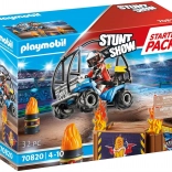Playmobil Stunt Show kezdőkészlet – kaszkadőrshow quad motorral és tüzes rámpával