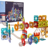 176 db-os világító mágneses golyópálya kockakészlet