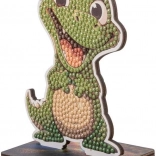 CRYSTAL ART gyémántszemes festés – 3D krokodil álló dísz