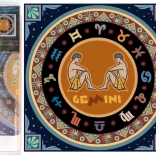 NORIMPEX Gyémánt Festés 7D Állatöv Ikrek 30x30 cm