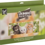 Gyémántfestés - Kiscicák 75x25cm