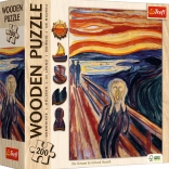 Kétoldalas fa puzzle TREFL – EDVARD MUNCH: A sikoly, 200 darab