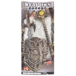 Lovagi készlet karddal, pajzzsal és buzogánnyal gyerekeknek