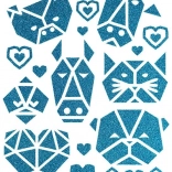 Rávasalható matricák cuki állatkák – nagy ív