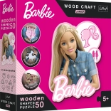 Fa puzzle Barbie gyerekeknek 50 darab