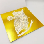 Kifestőkönyv fémes motívumokkal arany/ezüst