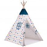 Bigjigs Toys gyerek tipi színes mintával, FSC-fából