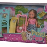 Evi baba a kölyökkutyák játszóterén